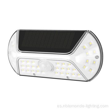 Sensor de movimiento solar al aire libre luces de pared de seguridad LED LED